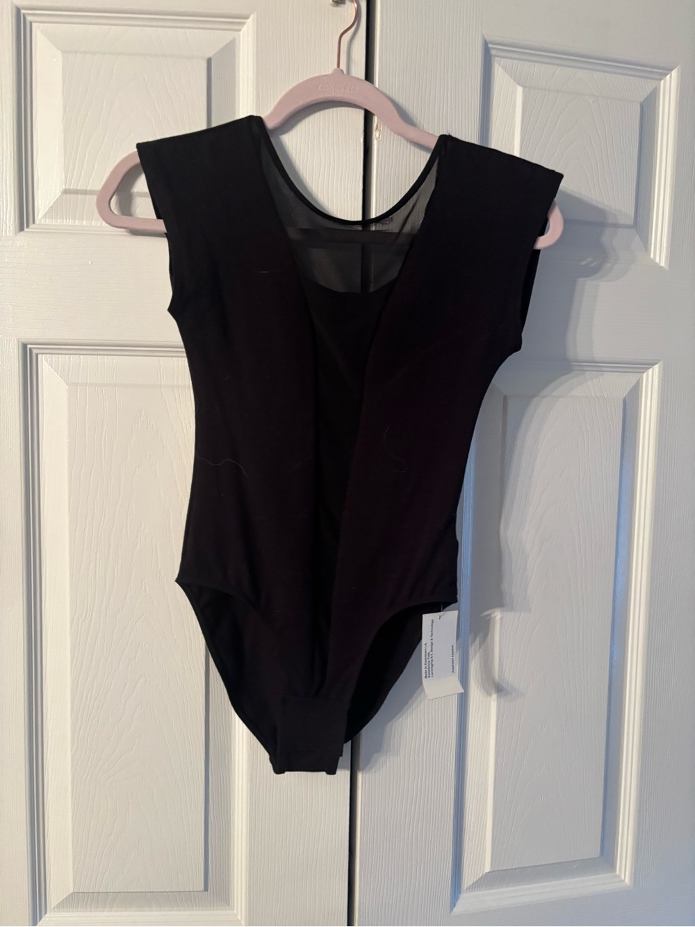 Black womens One-Piece Leotard - Sleek